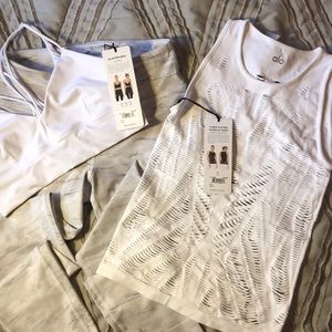 Alo Vixen Fitted Muscle Tank in White